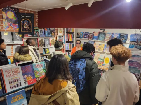 Visite de la librairie