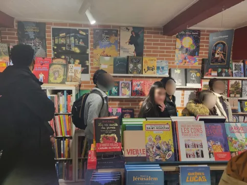 Visite de la librairie