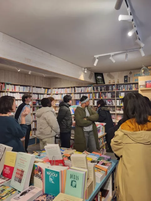 Visite de la librairie