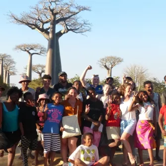 photo de groupe à Madagascar