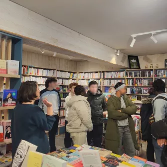 Visite de la librairie